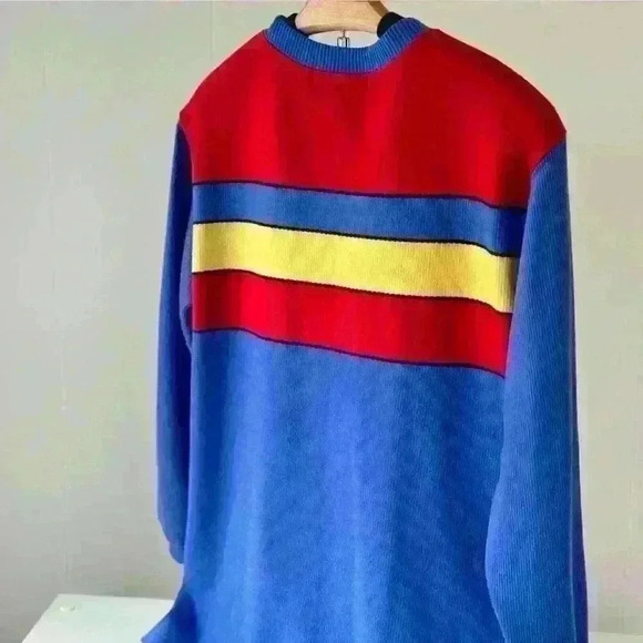 Cute Colorblock Vintage 90s Blast Sweater perfect for fall - Picture 4 of 5